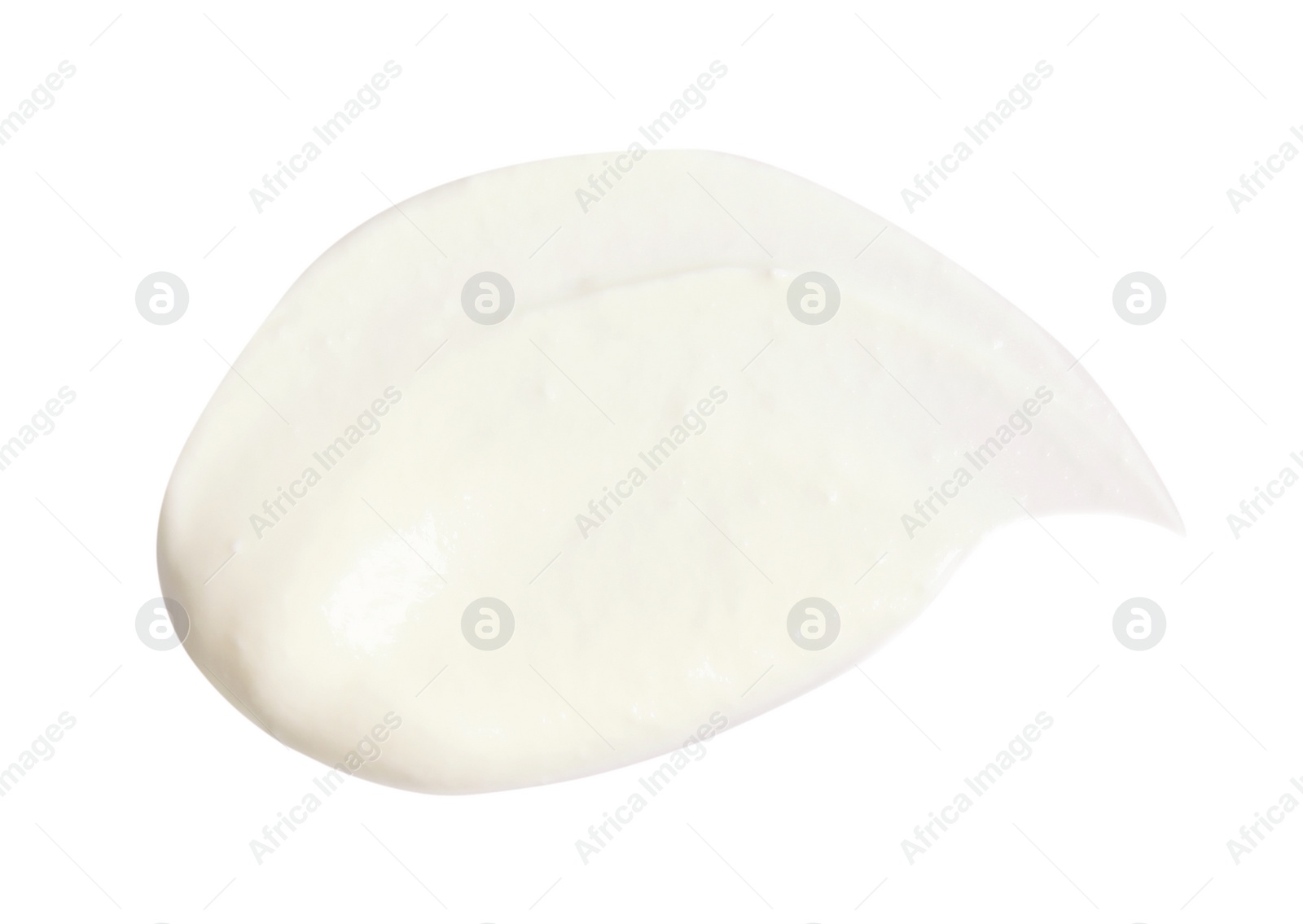 Photo of Delicious sour cream on white background, top view