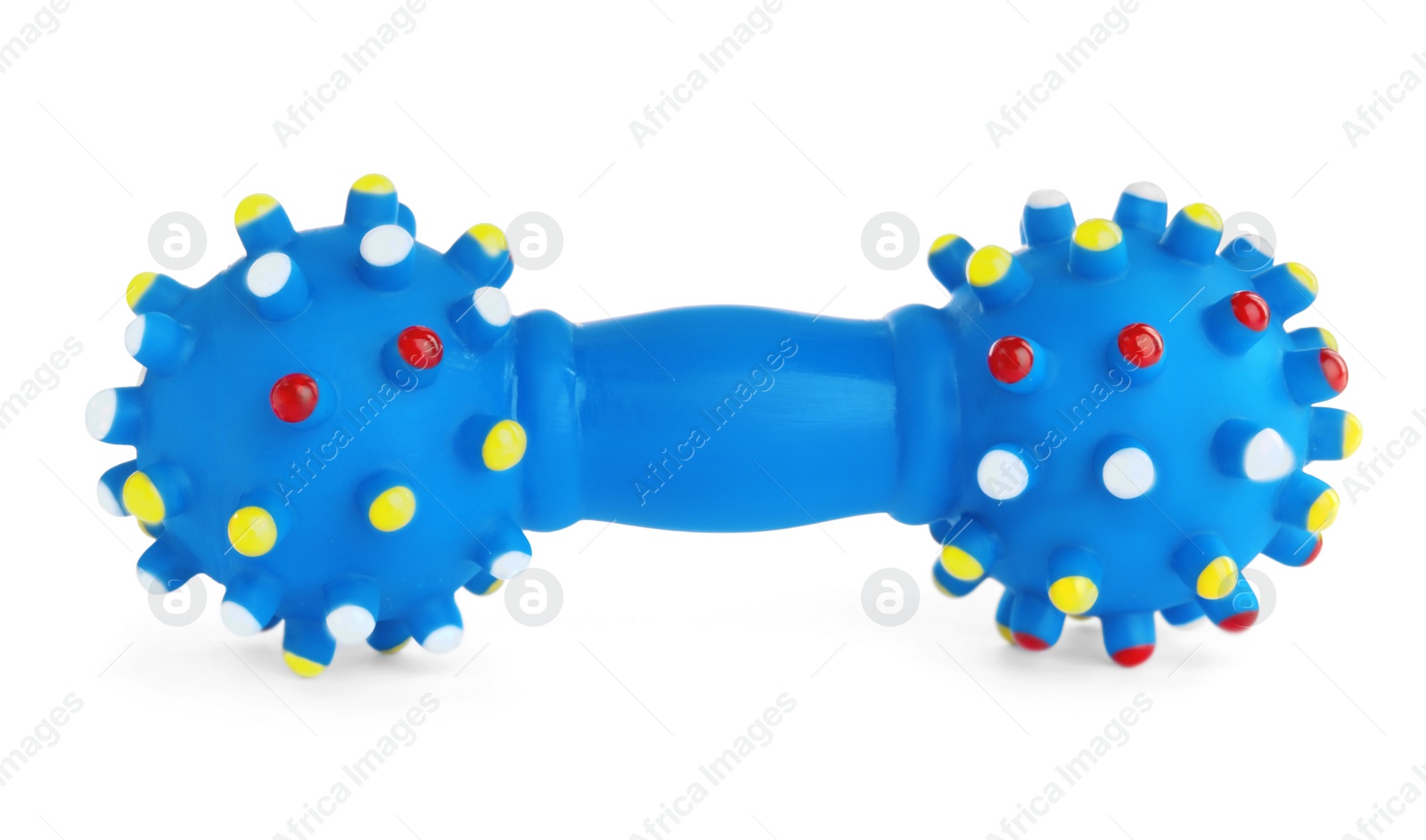 Photo of Blue bone toy for pet isolated on white