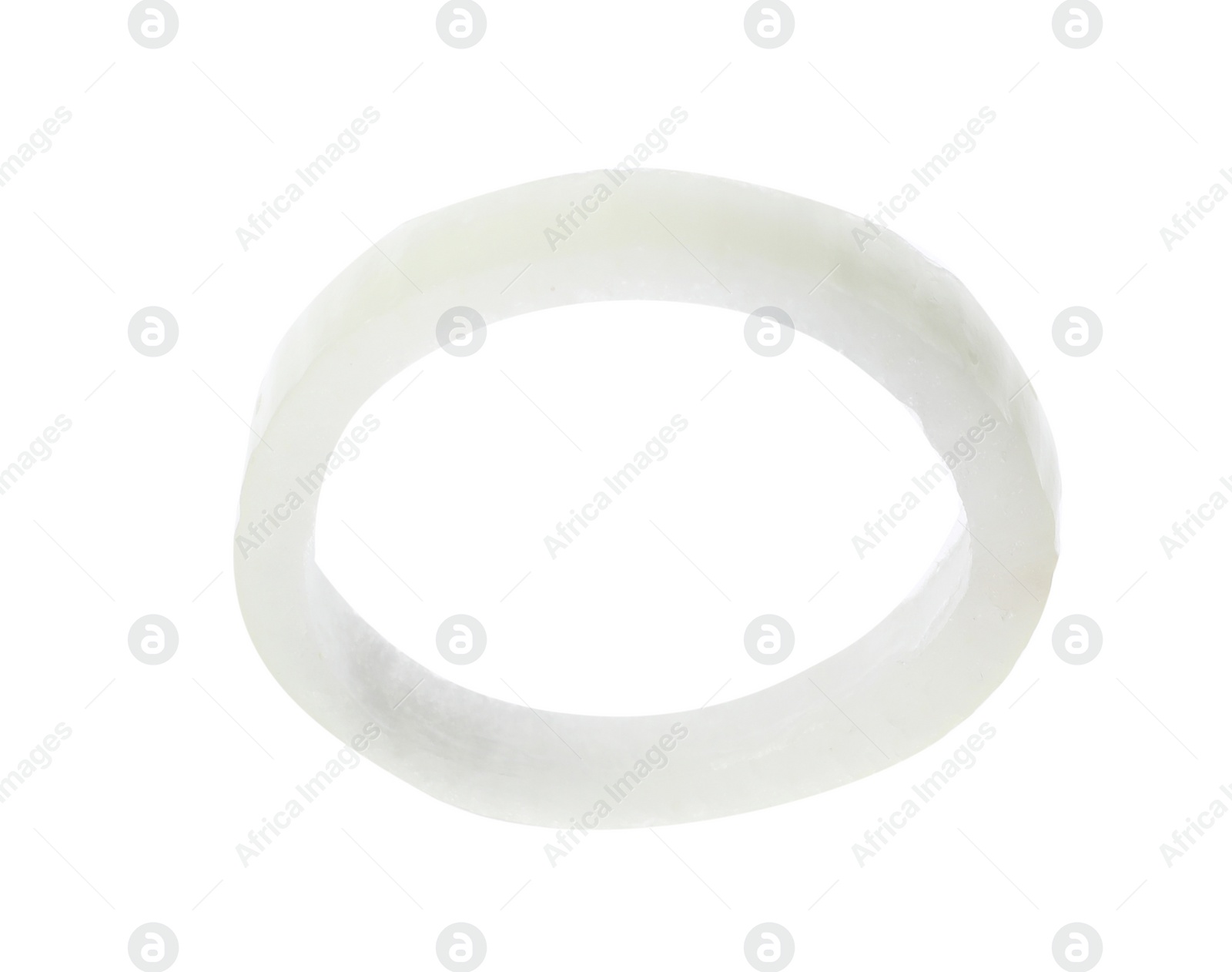 Photo of Ring of fresh ripe onion isolated on white