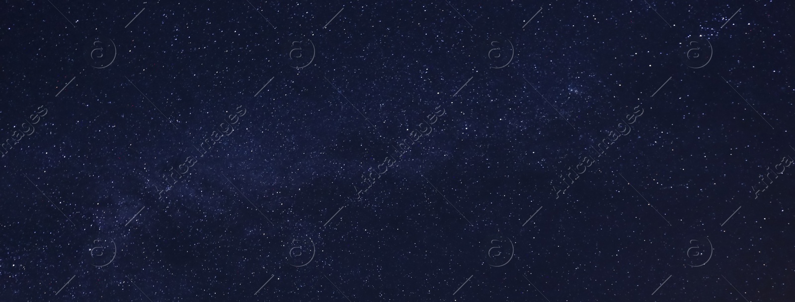 Image of Amazing starry sky at night, banner design