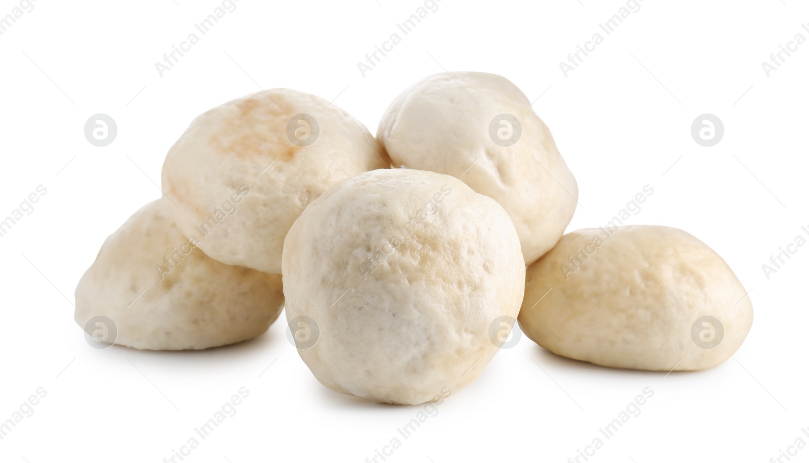 Photo of Delicious chinese steamed buns isolated on white