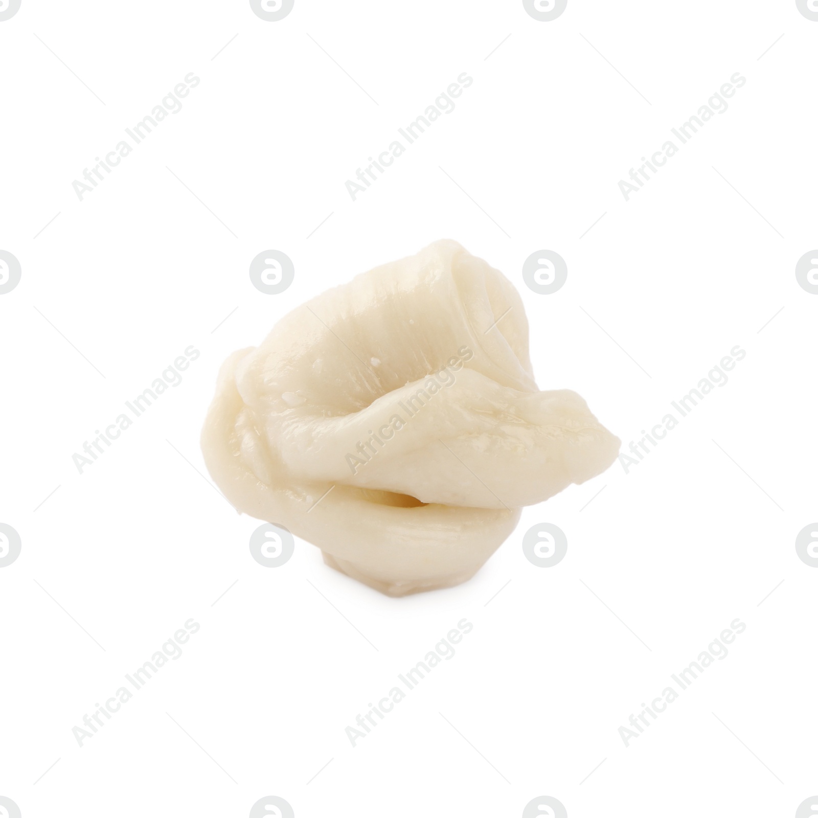 Photo of One used chewing gum on white background