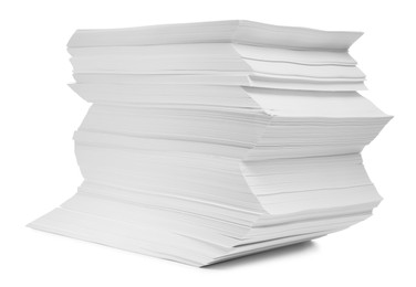 Photo of Stack of paper sheets isolated on white