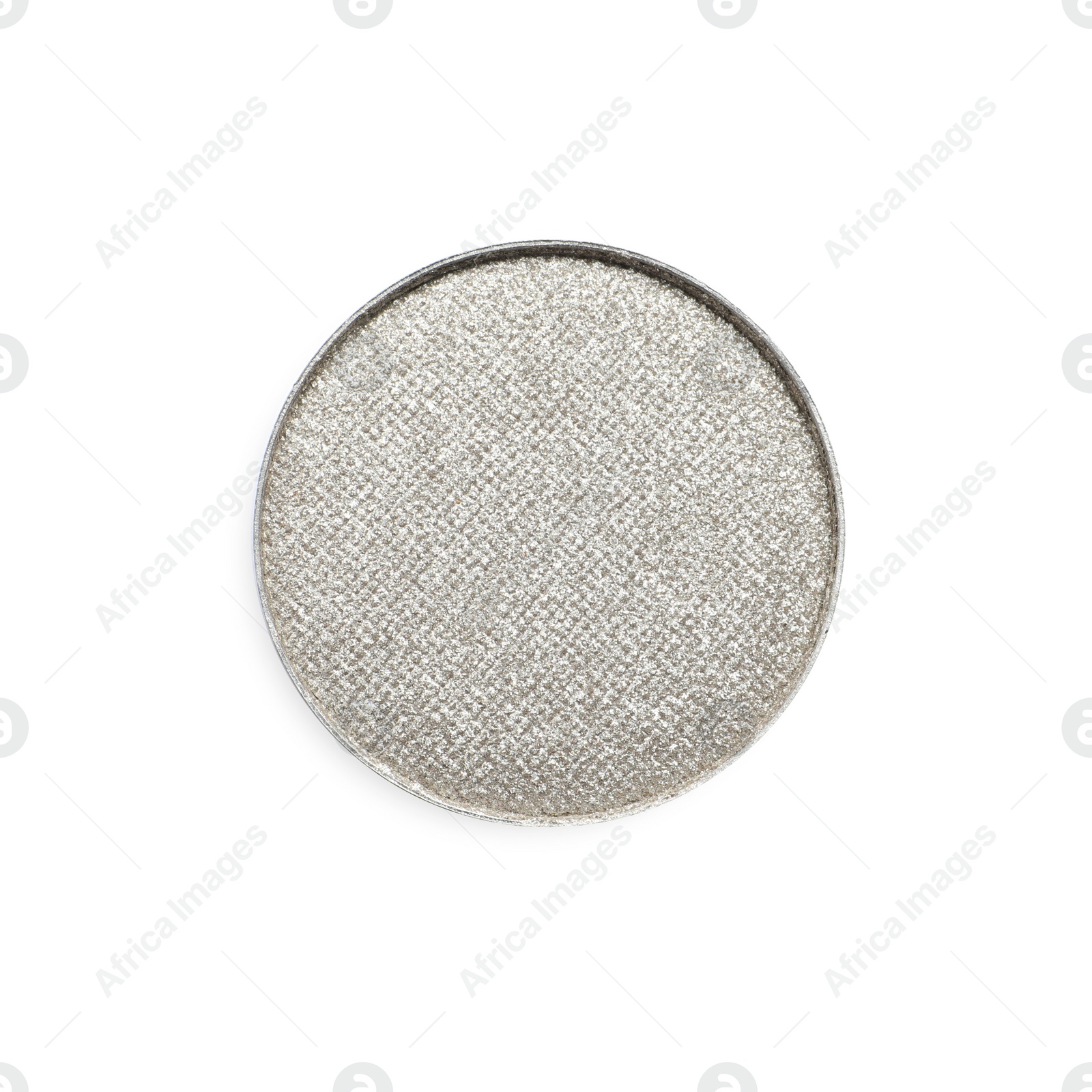 Photo of Eye shadow on white background, top view. Decorative cosmetics