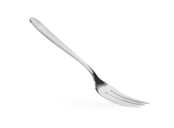 New clean shiny fork isolated on white