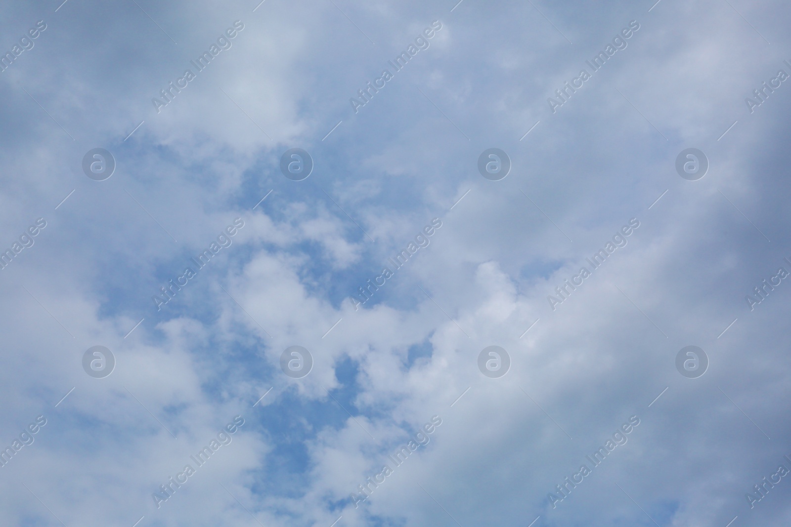 Photo of Beautiful blue sky covered with clouds as background