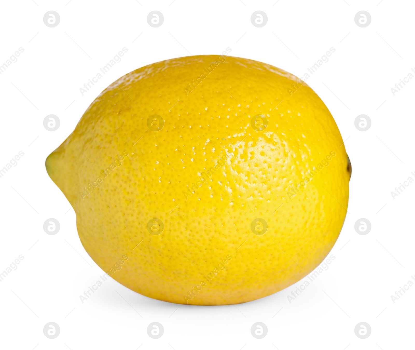 Photo of Fresh lemon isolated on white. Citrus fruit