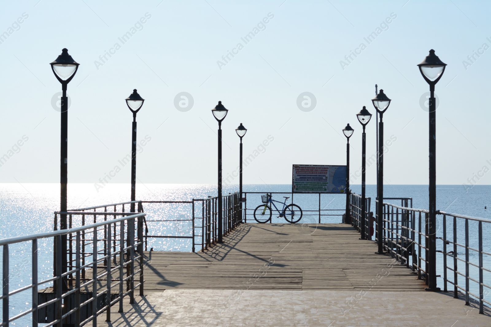 Photo of Beautiful view of pier and sea on sunny day