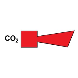 International Maritime Organization (IMO) sign, illustration. CO2 horn
