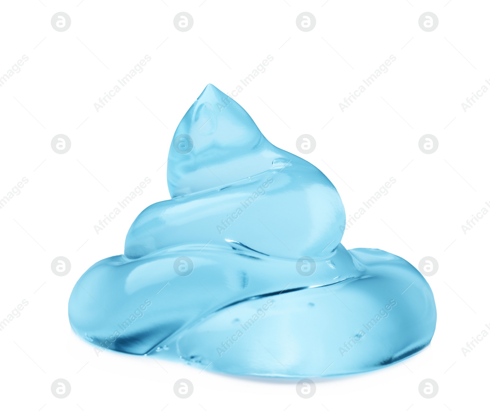 Photo of Sample of transparent cosmetic gel on white background