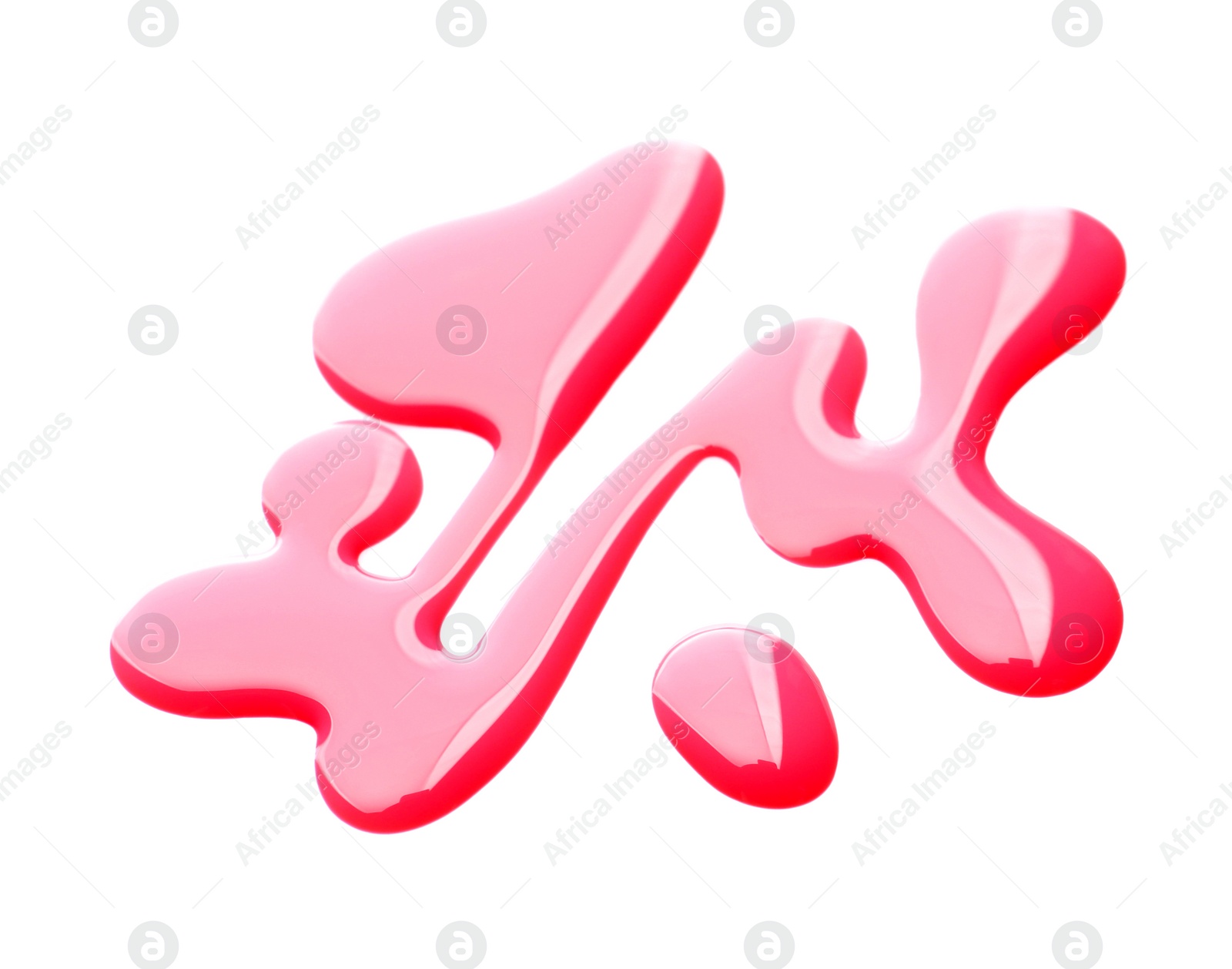 Photo of Blot of colorful nail polish on white background