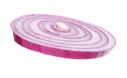 Slice of onion for burger isolated on white