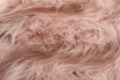 Texture of faux fur as background, top view