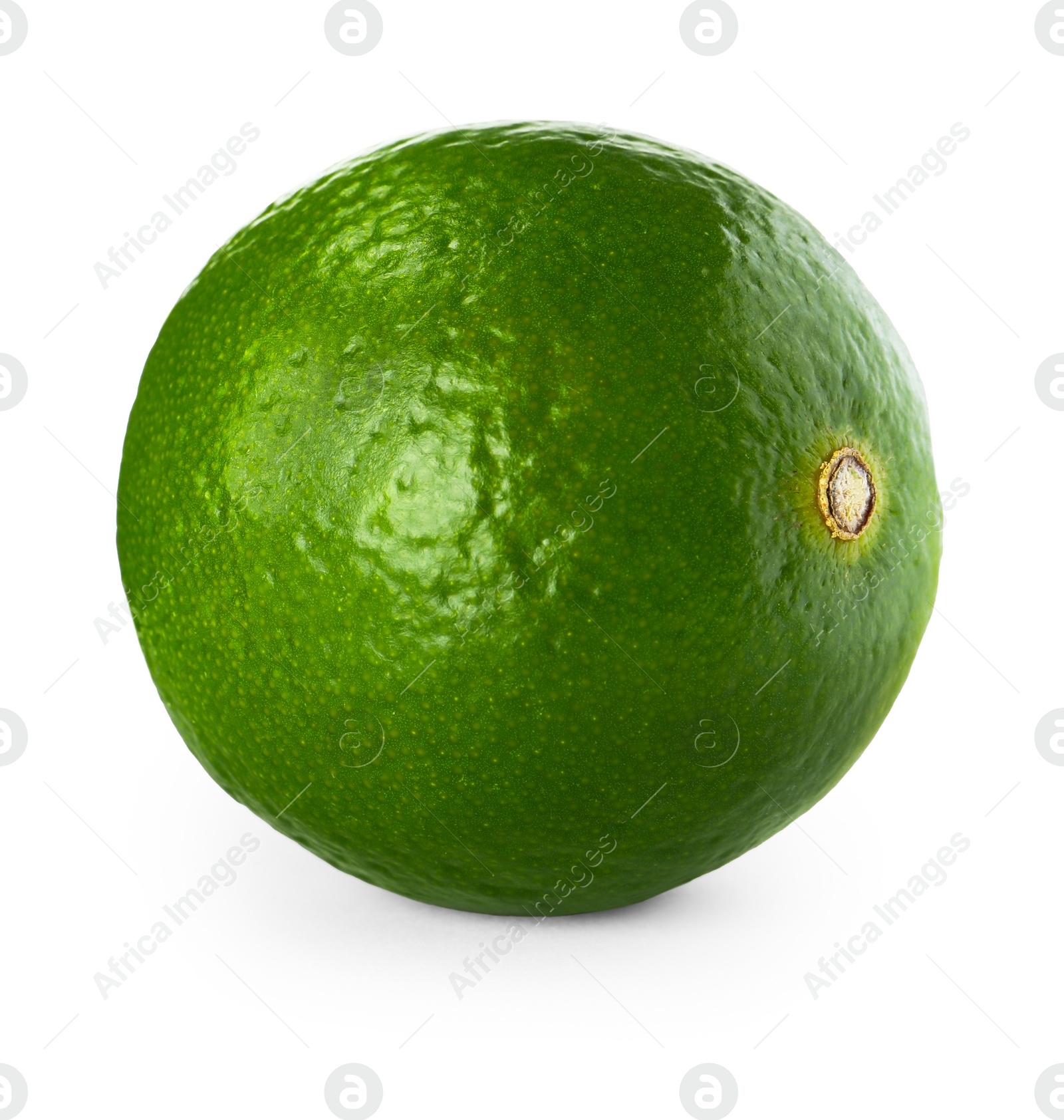 Photo of Fresh green ripe lime isolated on white