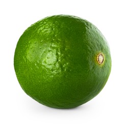 Photo of Fresh green ripe lime isolated on white