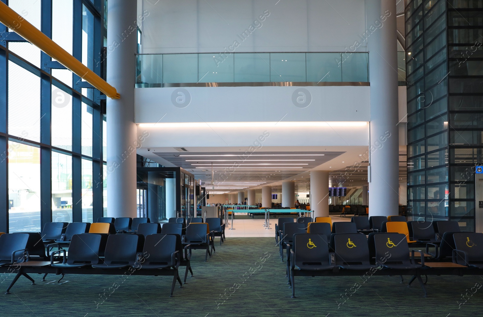 Photo of ISTANBUL, TURKEY - AUGUST 13, 2019: Waiting area in new airport terminal