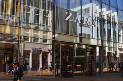 Photo of GRONINGEN, NETHERLANDS - APRIL 20, 2022: Official ZARA store on city street