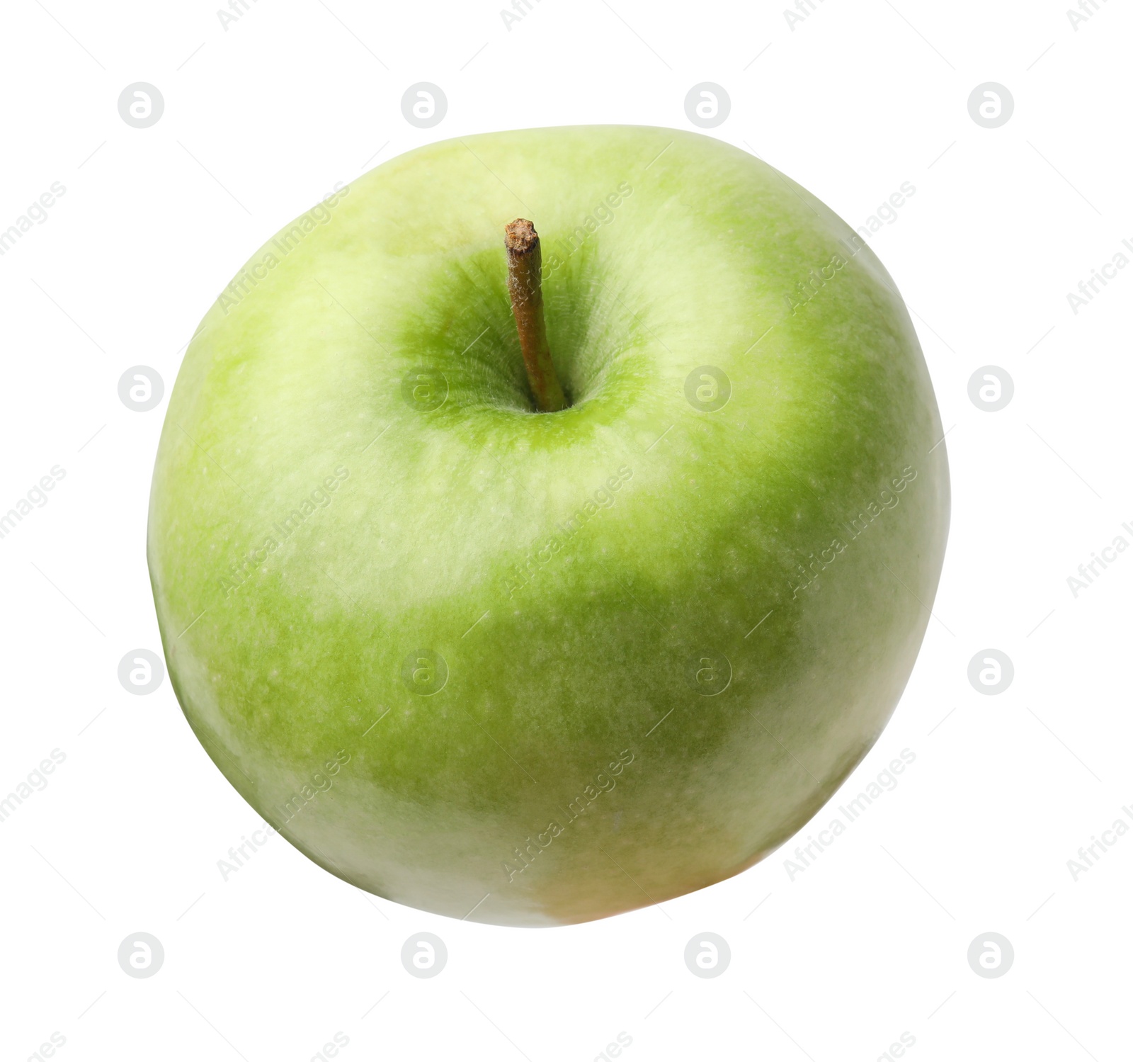 Photo of Whole ripe green apple isolated on white