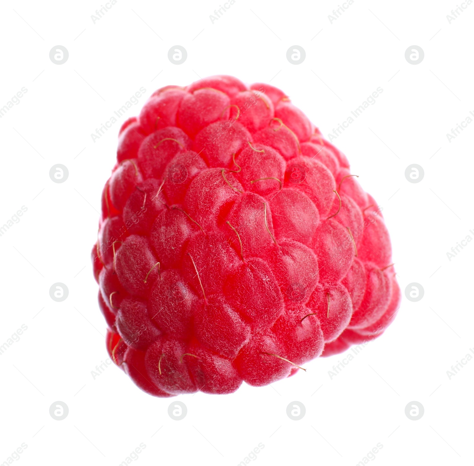 Photo of Delicious fresh ripe raspberry isolated on white