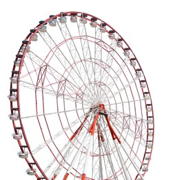 Image of Beautiful large Ferris wheel isolated on white