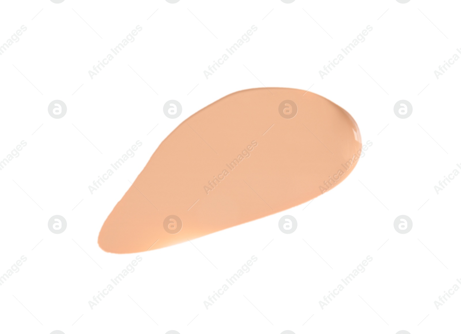 Photo of Sample of liquid foundation foundation on white background, top view