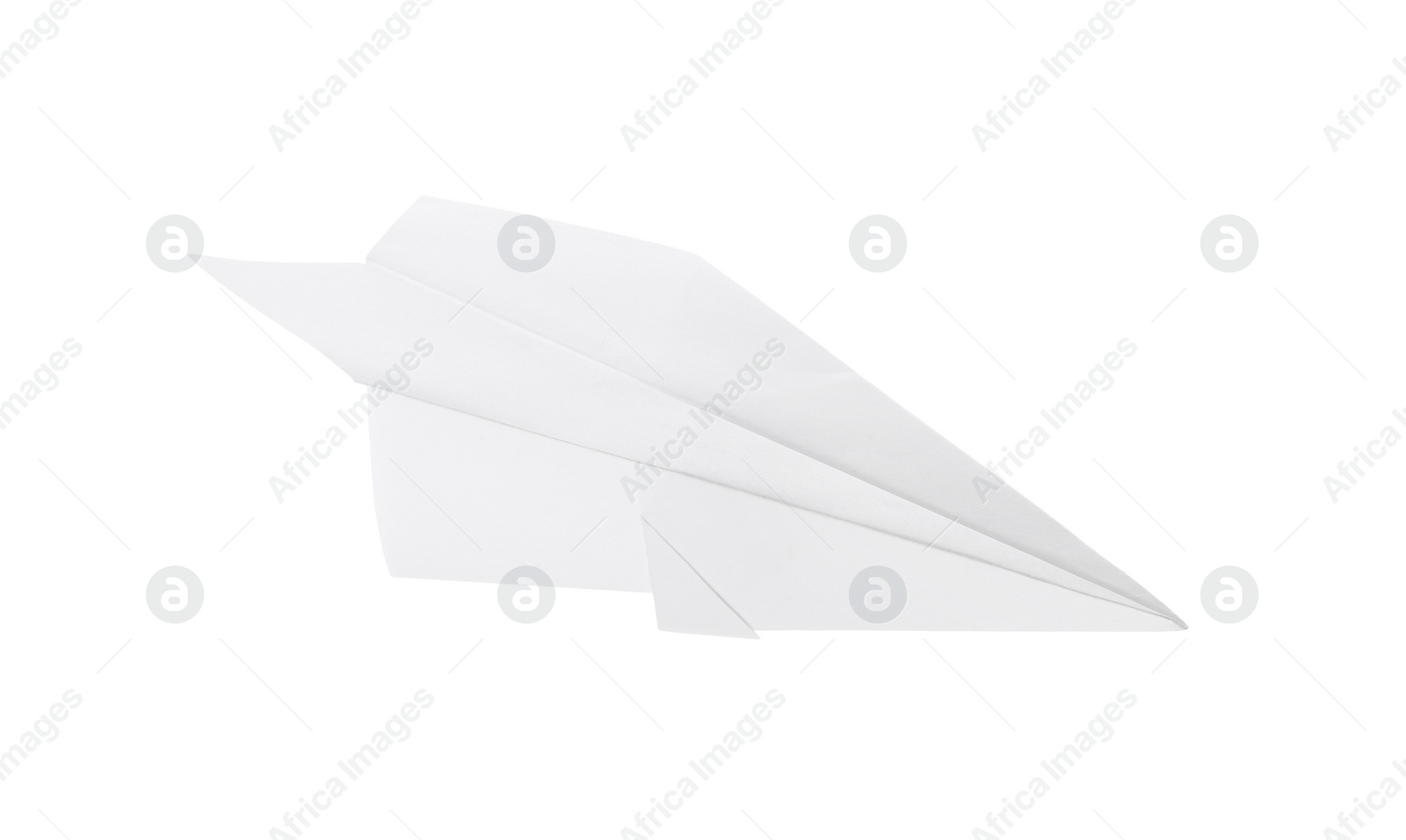 Photo of Paper plane isolated on white. Creative idea