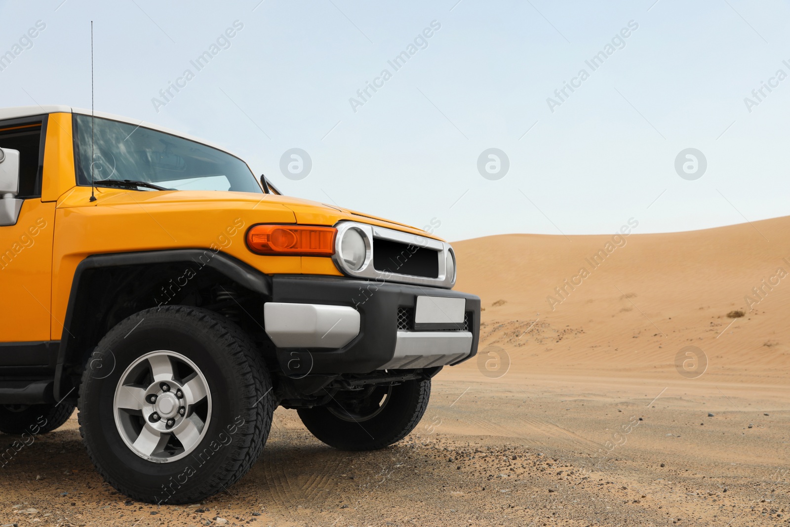 Photo of Modern car in desert ready for dune bashing