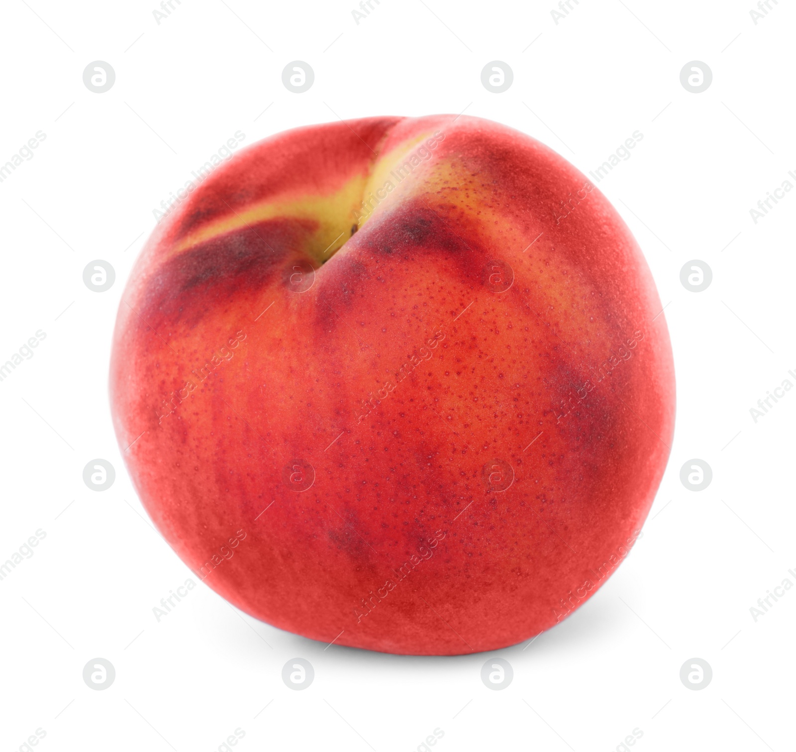 Photo of Delicious ripe sweet peach isolated on white