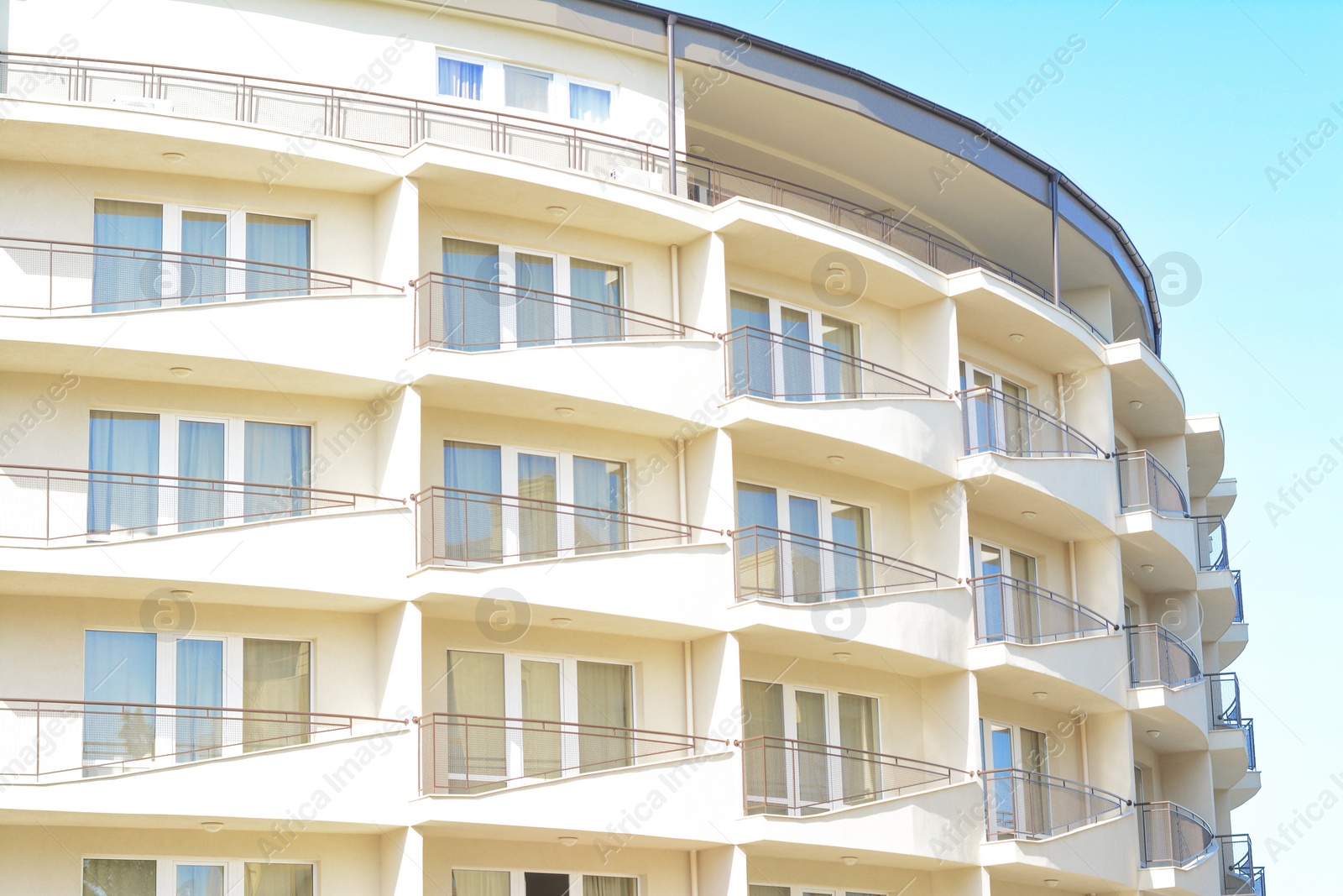 Photo of Exterior of beautiful building on sunny day