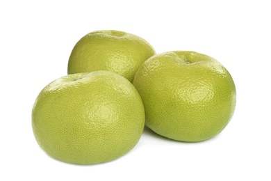 Fresh ripe sweetie fruits on white background