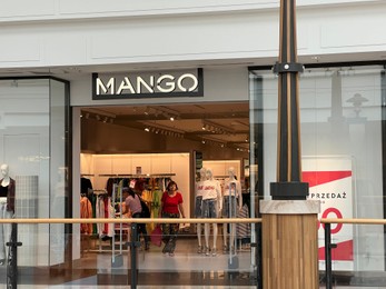 Photo of WARSAW, POLAND - JULY 13, 2022: Mango fashion store in shopping mall