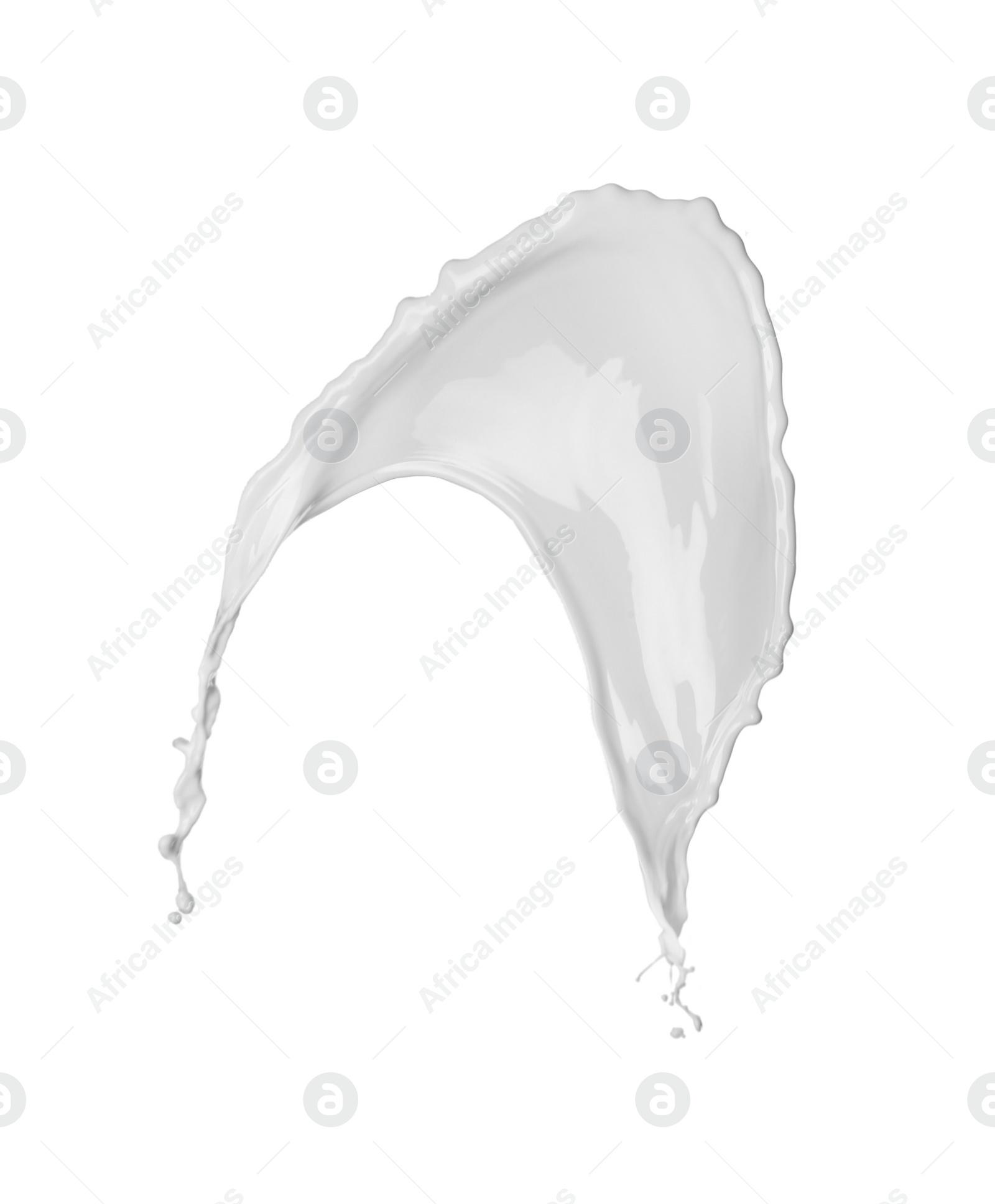 Photo of Splash of fresh milk isolated on white