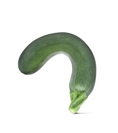 Image of Zucchini symbolizing male sexual organ on white background. Potency problem