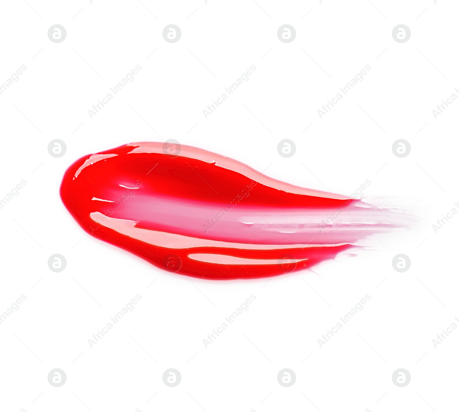 Photo of Color lip gloss, isolated on white