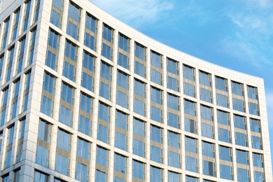 Photo of Beautiful view of modern building on sunny day