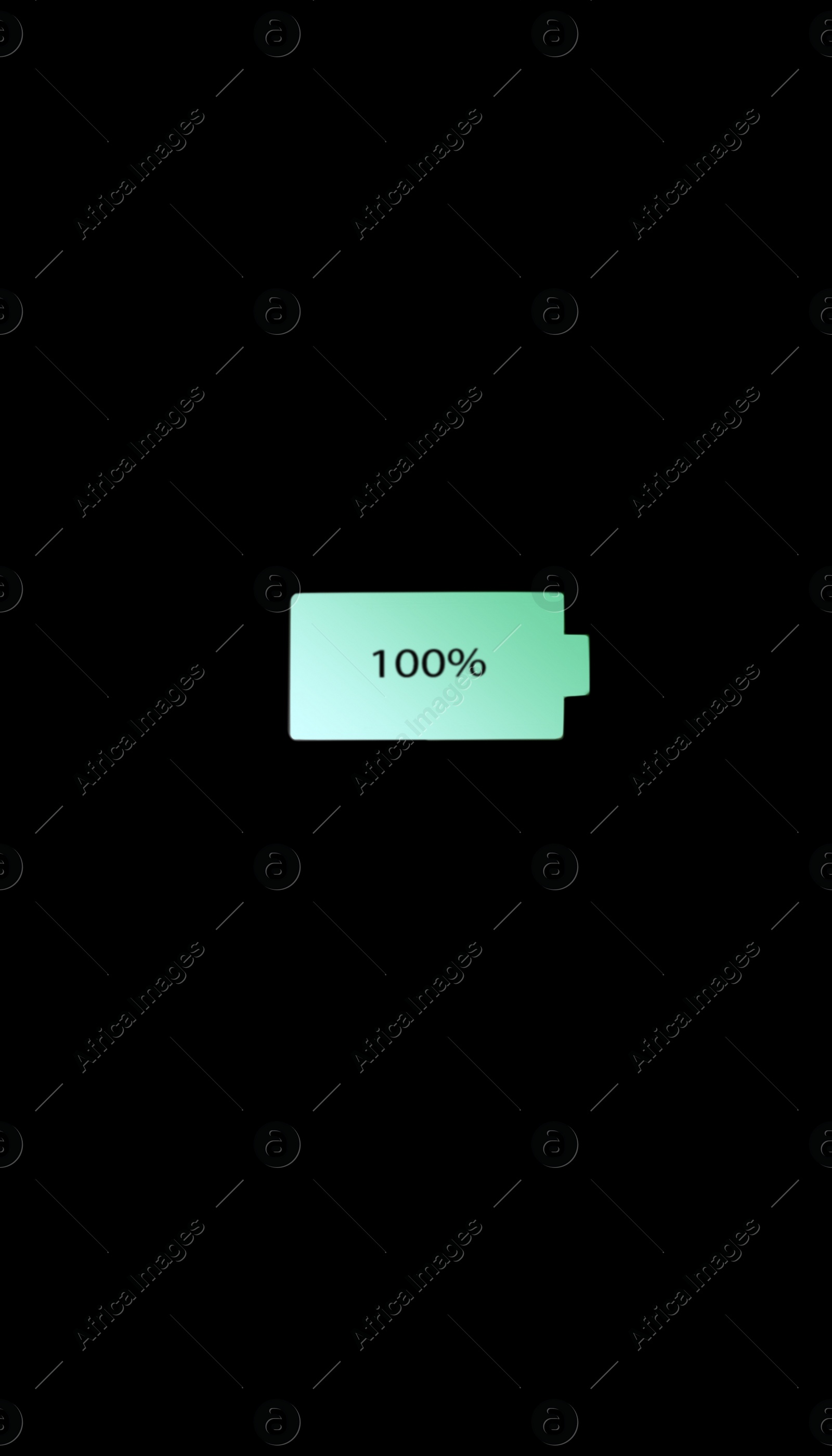 Illustration of Battery charge icon on black background. Illustration