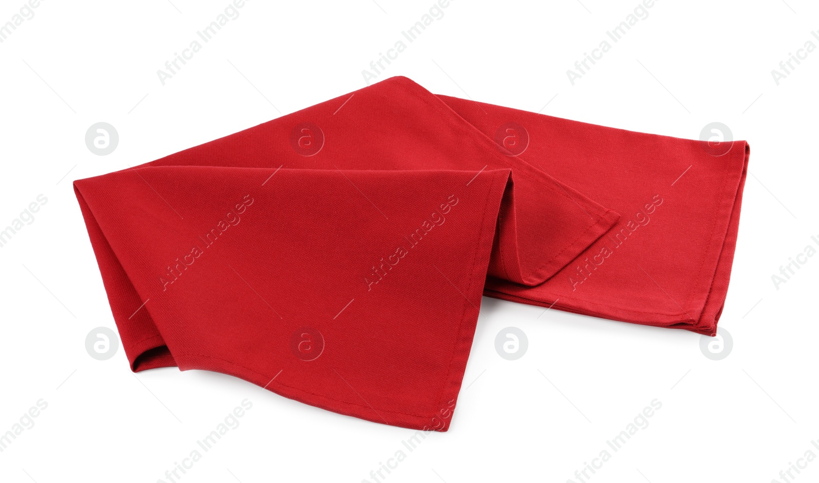 Photo of Fabric napkins for table setting on white background