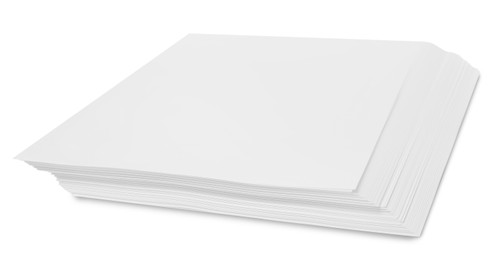 Photo of Stack of paper sheets isolated on white