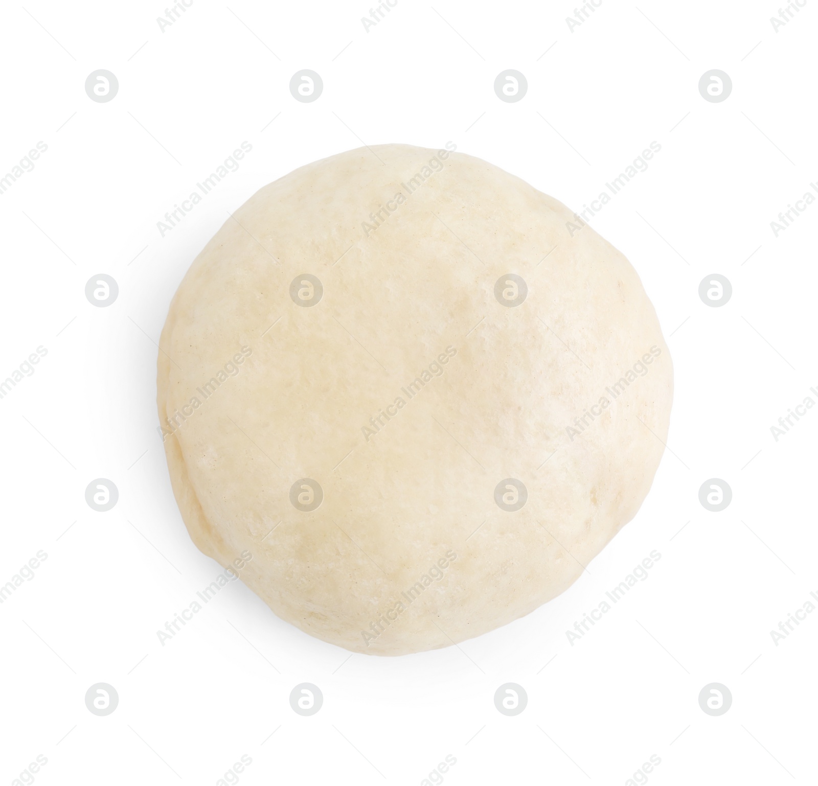 Photo of Delicious chinese steamed bun isolated on white, top view