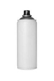 Photo of Can of spray paint isolated on white. Graffiti supply