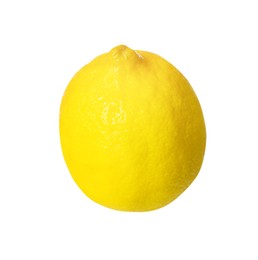 Fresh ripe whole lemon isolated on white