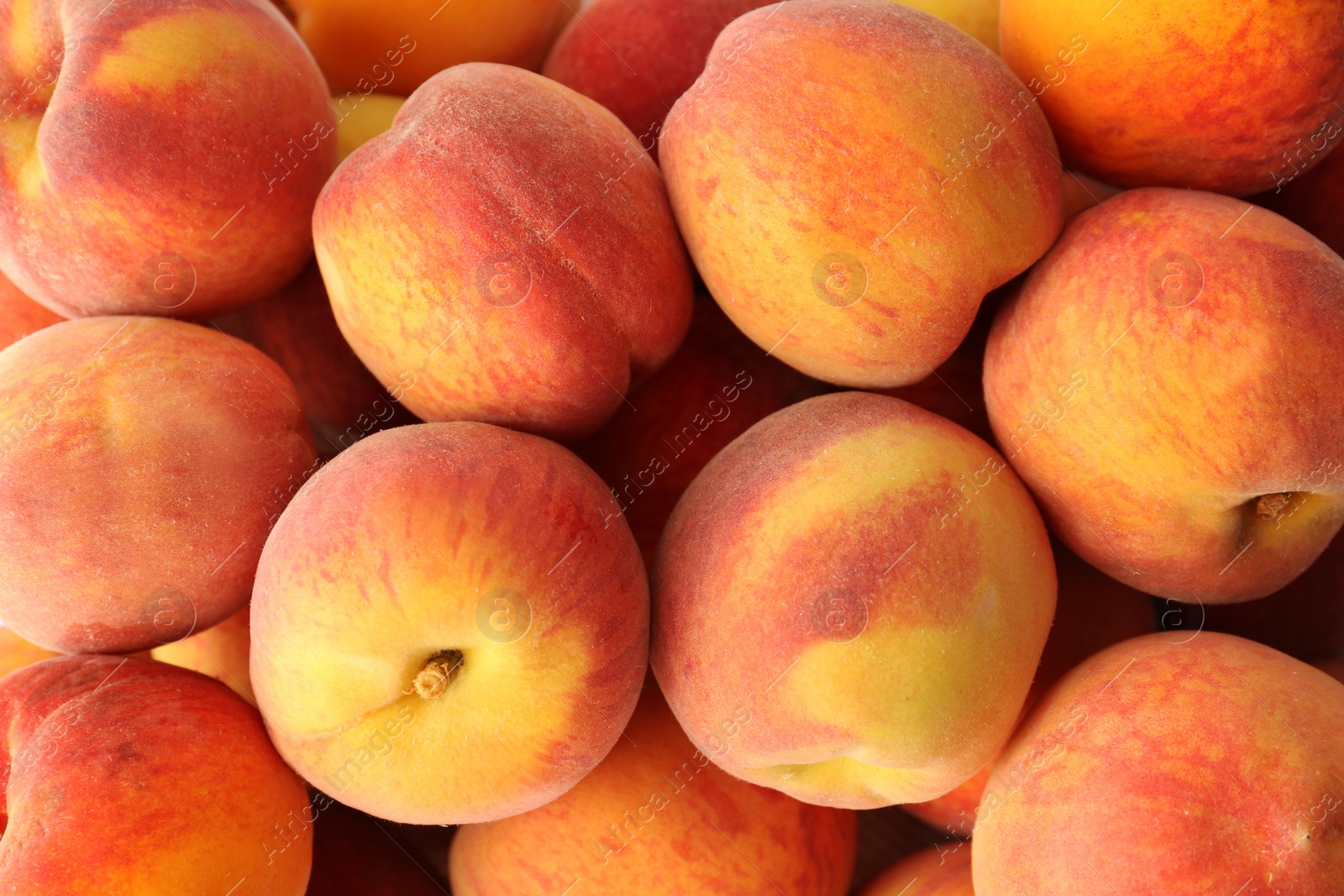 Photo of Fresh sweet ripe peaches as background