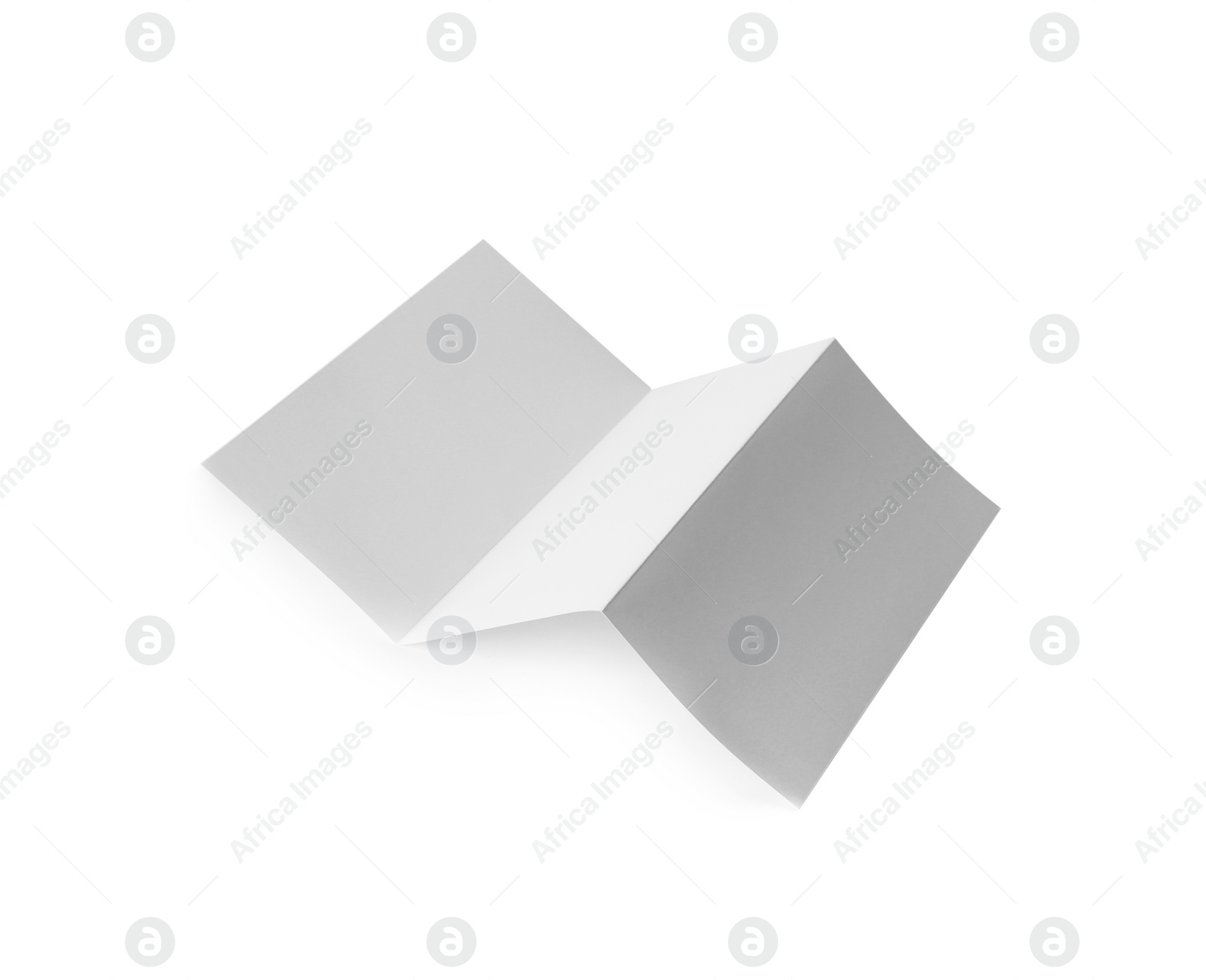 Photo of Blank brochure on white background. Mock up for design