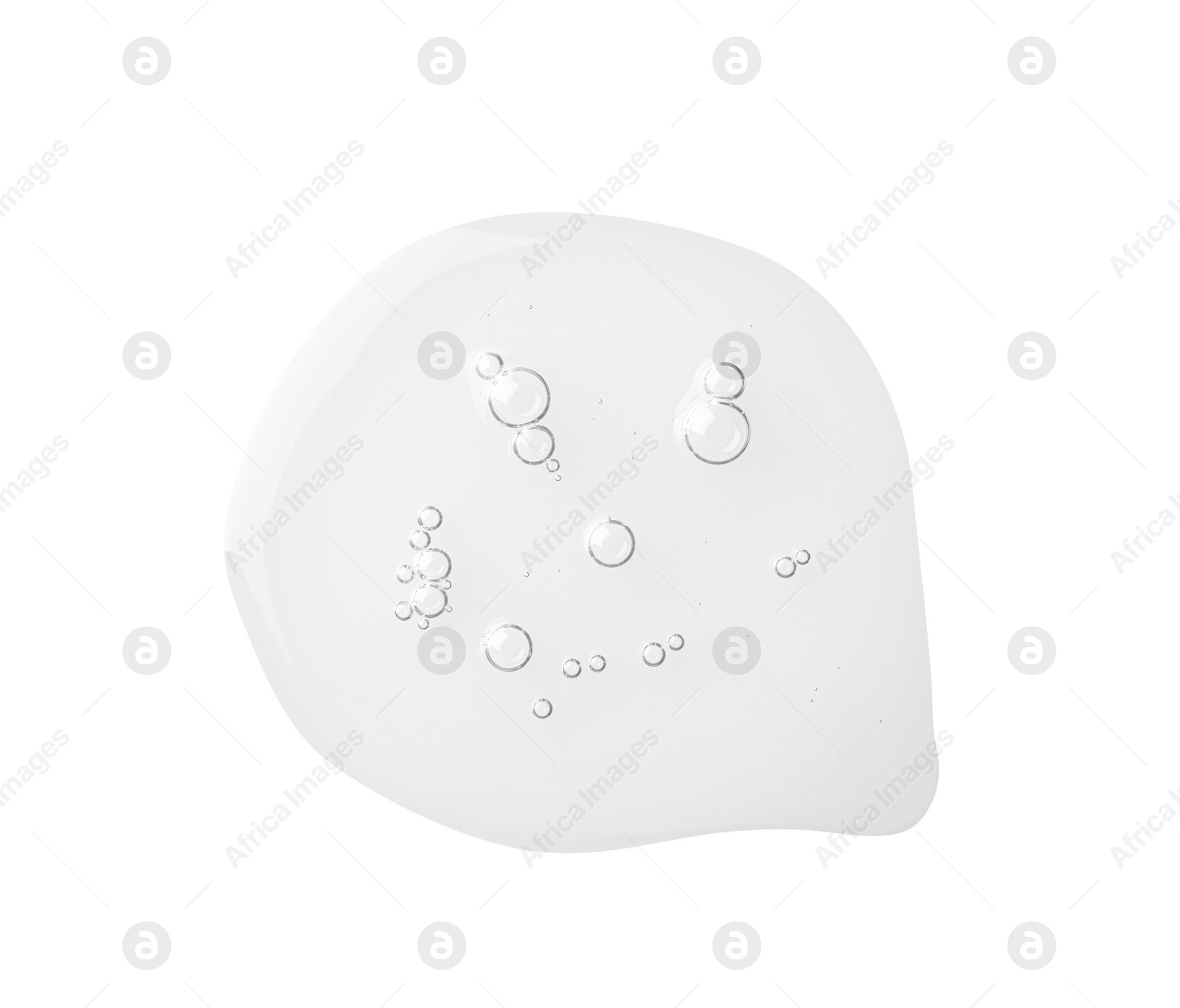 Image of Drop of hydrophilic oil on white background