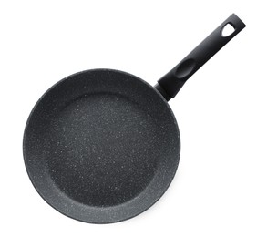 Photo of New non-stick frying pan isolated on white