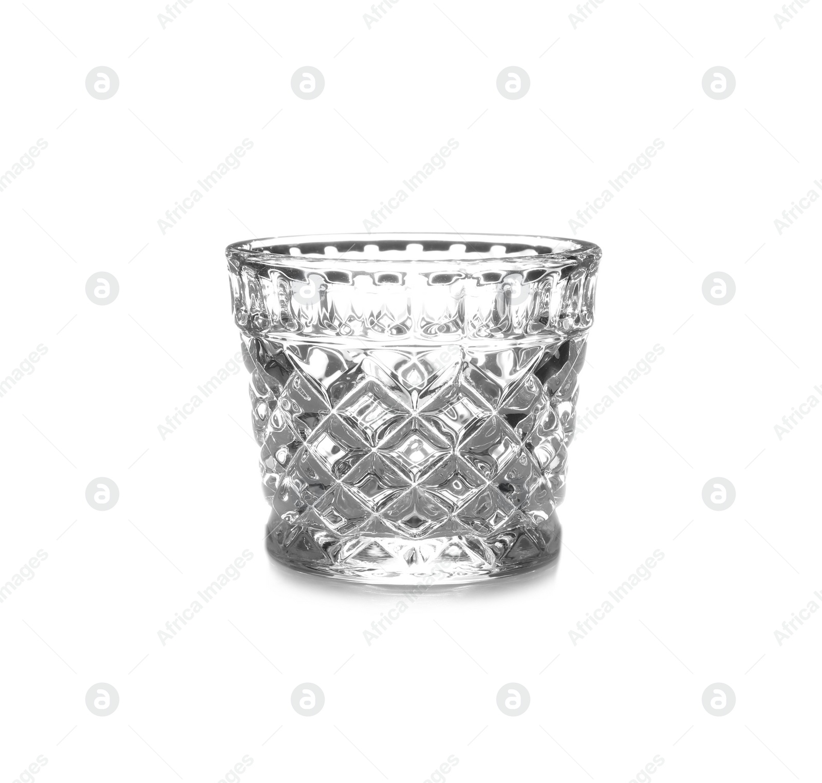 Photo of New clean empty glass isolated on white