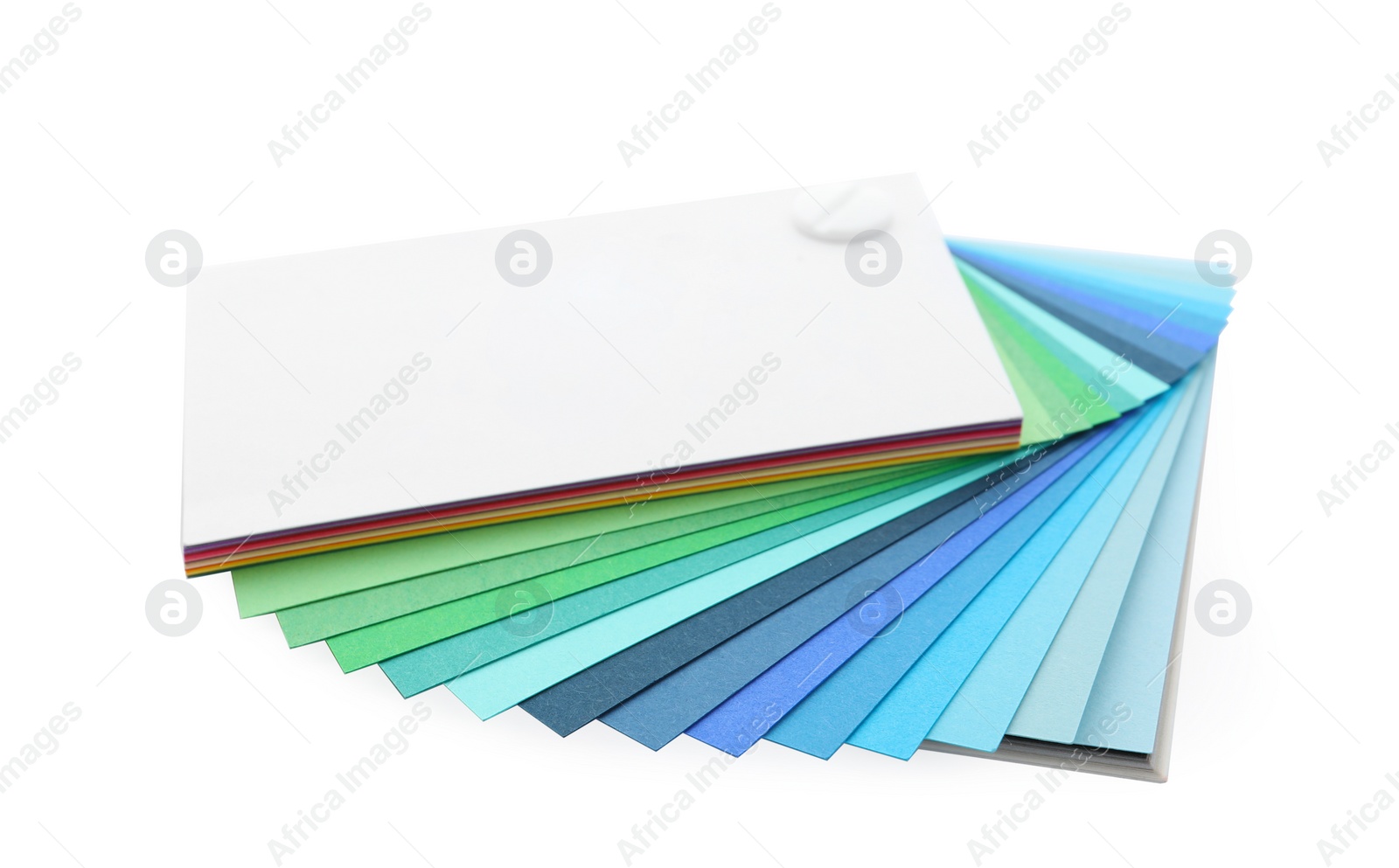 Photo of Color palette isolated on white. Professional samples