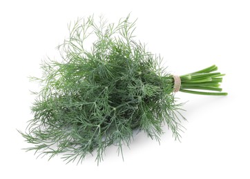 Bunch of fresh dill isolated on white