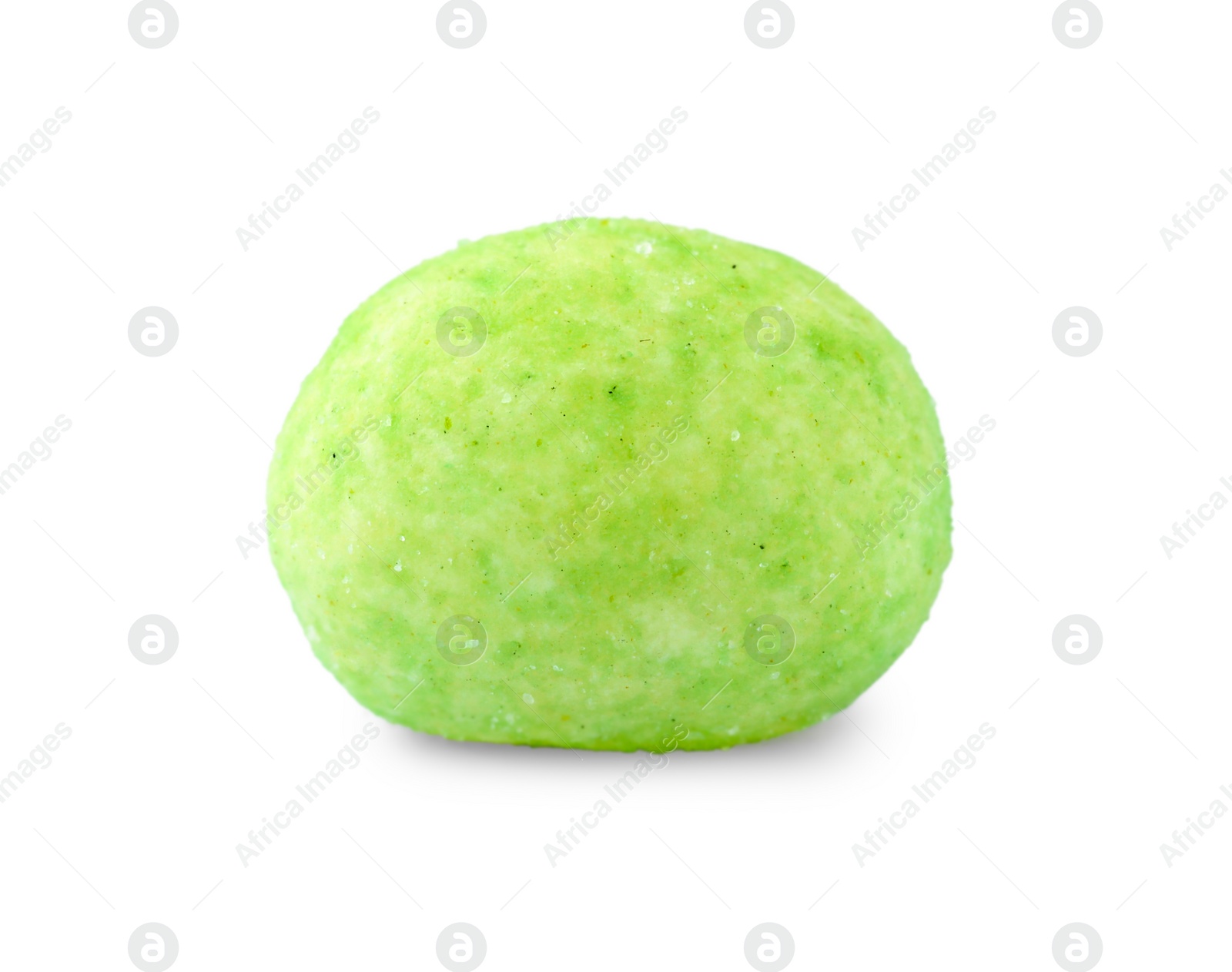 Photo of Tasty wasabi coated peanut isolated on white