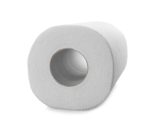 Roll of paper tissues isolated on white